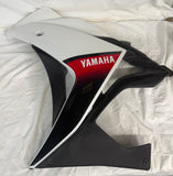 YZFR3 Left Mid Fairing Cowl Red/White