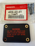 Honda CB400 T CB650 CB750 CBX CM400 CX500 GL1000 Master Cylinder Cap Cover