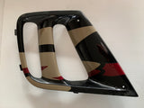 CBR600 Left Lower Fairing Lid Set, black beige