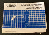 Honda BF8D 9.9D Owners Manual