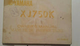 YAMAHA XJ750K OWNERS MANUAL