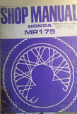 HONDA MR175 SHOP MANUAL