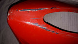 ZX750R NINJA RED BELLY FAIRING, UNDER COWL