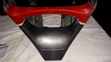 1988 ZX 600 R LOWER COWL, BELLY FAIRING, RED/GRAYSTONE 55048-5220-C4