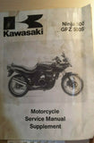 KAWASAKI NINJA 500 GPZ500S SERVICE MANUAL SUPPLEMENT