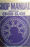 HONDA CB450 CL450 SHOP MANUAL