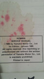 1985 RZ350RN SERVICE MANUAL OEM YAMAHA