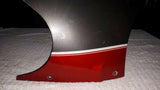 1988 ZX 600 R LOWER COWL, BELLY FAIRING, RED/GRAYSTONE 55048-5220-C4