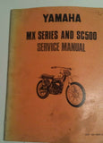 YAMAHA MX AND SC500 SERVICE MANUAL