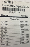 FJ FZ FZR VMX Clutch Lever