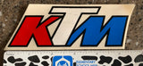 Red White Blue Ktm Decal