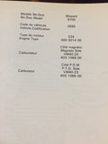 Skidoo Blizzard 9700 Parts Catalog