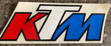 Red White Blue Ktm Decal