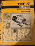 1977 Skidoo TNT Parts Catalog